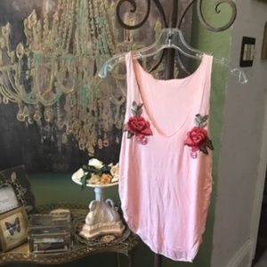 EXPRESS ROSE RED PINK TANK TOP SIZE S